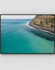 The Lineup - Lennox Head - Fine Art Print - Float Frame Canvas - Black - Landscape