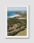 Coastal Road to Lennox - Fine Art Print - Traditional Frame - White - Portrait