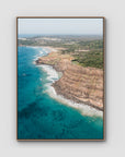 Lennox Headline - Fine Art Print - Float Frame Canvas - Raw Oak - Portrait