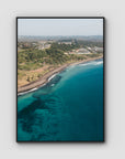 Lennox Coastal Curve - Fine Art Print - Float Frame Canvas - Black - Portrait