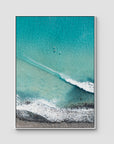 Lennox Top Down - Fine Art Print - Float Frame Canvas - White - Portrait