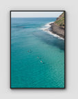 The Lineup - Lennox Head - Fine Art Print - Float Frame Canvas - Black - Portrait
