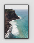 Edge of the Land - Lennox Head - Fine Art Print - Float Frame Canvas - Black - Portrait