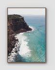 Edge of the Land - Lennox Head - Fine Art Print - Float Frame Canvas - Raw Oak - Portrait