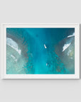 Hollow Trees Channel - Mentawai - Art Print - Traditional Frame - White - Landscape