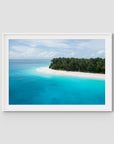 Island Blues - Mentawai - Art Print - Traditional Frame - White - Landscape