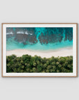 Island Symmetry - Mentawai - Art Print - Traditional Frame - Raw Oak - Landscape