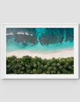 Island Symmetry - Mentawai - Art Print - Traditional Frame - White - Landscape