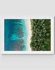 Island Symmetry ii - Mentawai - Art Print - Traditional Frame - White - Landscape