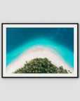 Island Symmetry iii - Mentawai - Art Print - Traditional Frame - Black - Landscape
