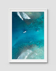 Hollow Trees Channel - Mentawai - Art Print - Traditional Frame - White - Portrait