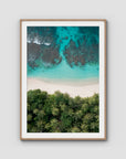 Island Symmetry - Mentawai - Art Print - Traditional Frame - Raw Oak - Portrait