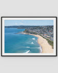 Newcastle Curve - Merewether - Fine Art Print - Traditional Frame - Black - Landscape