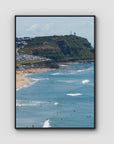 Looking North - Anzac Walk Clifftop - Fine Art Print - Float Frame Canvas - Black - Portrait