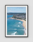 Newcastle Curve - Merewether - Fine Art Print - Traditional Frame - Black - Portrait