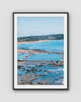Merewether Oecan Baths - Fine Art Print - Traditional Frame - Black - Portrait