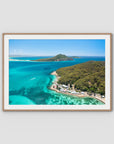 Tomaree ii - Port Stephens - Art Print - Traditional Frame - Raw Oak - Landscape