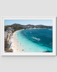 Nelson Bay Summer - Port Stephens - Art Print - Traditional Frame - White - Landscape
