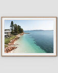 Corlette Mornings - Port Stephens - Art Print - Traditional Frame - Raw Oak - Landscape
