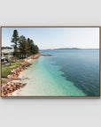 Corlette Mornings - Port Stephens - Art Print - Float Frame Canvas - Raw Oak - Landscape