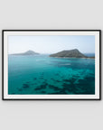 Shoal Bay Blues - Port Stephens - Art Print - Traditional Frame - Black - Landscape