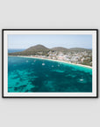 Shoal Bay CBD - Port Stephens - Art Print - Traditional Frame - Black - Landscape