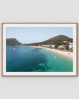 Shoal Bay Fun - Port Stephens - Art Print - Traditional Frame - Raw Oak - Landscape