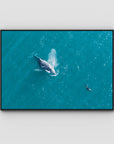 Breath of the Ocean - Art Print - Float Frame Canvas - Black - Landscape