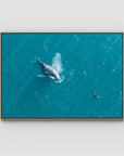 Breath of the Ocean - Art Print - Float Frame Canvas - Raw Oak - Landscape