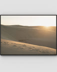 Birubi Sand Dunes - Port Stephens - Art Print - Float Frame Canvas - Black - Landscape