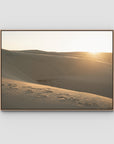 Birubi Sand Dunes - Port Stephens - Art Print - Float Frame Canvas - Raw Oak - Landscape