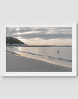 The Anchorage Corlette Sunset - Port Stephens - Art Print - Traditional Frame - White - Landscape