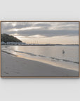The Anchorage Corlette Sunset - Port Stephens - Art Print - Float Frame Canvas - Raw Oak - Landscape