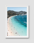Nelson Bay Summer - Port Stephens - Art Print - Traditional Frame - White - Portrait