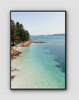 Corlette Mornings - Port Stephens - Art Print - Float Frame Canvas - Black - Portrait