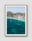 Shoal Bay CBD - Port Stephens - Art Print - Traditional Frame - Raw Oak - Portrait