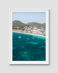 Shoal Bay CBD - Port Stephens - Art Print - Traditional Frame - White - Portrait