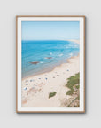 Birubi Beach Summer Days - Port Stephens - Art Print - Traditional Frame - Raw Oak - Portrait