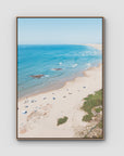 Birubi Beach Summer Days - Port Stephens - Art Print - Float Frame Canvas - Raw Oak - Portrait