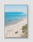Birubi Beach Summer Days - Port Stephens - Art Print - Float Frame Canvas - White - Portrait