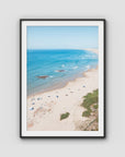 Birubi Beach Summer Days - Port Stephens - Art Print - Traditional Frame - Black - Portrait