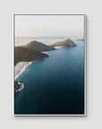 Coastal Horizon - Port Stephens - Art Print - Float Frame Canvas - White - Portrait