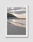 The Anchorage Corlette Sunset - Port Stephens - Art Print - Traditional Frame - White - Portrait