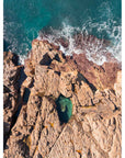 Secret Rockpool Top Down - Port Stephens - Art Print
