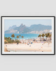 Ipanema Beach - Art Print - Traditional Frame - Black - Landscape