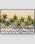 Calçadão de Copacabana – Iconic Sidewalk & Palms Aerial Print Tidaltones
