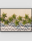 Calçadão de Copacabana – Iconic Sidewalk & Palms Aerial Print Tidaltones