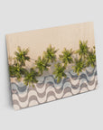 Calçadão de Copacabana – Iconic Sidewalk & Palms Aerial Print Tidaltones