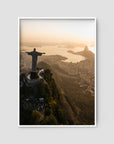 Christ the Redeemer – Sunrise over Guanabara Bay Print Tidaltones