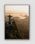 Christ the Redeemer – Sunrise over Guanabara Bay Print Tidaltones